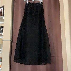 Semi formal Black Long Skirt